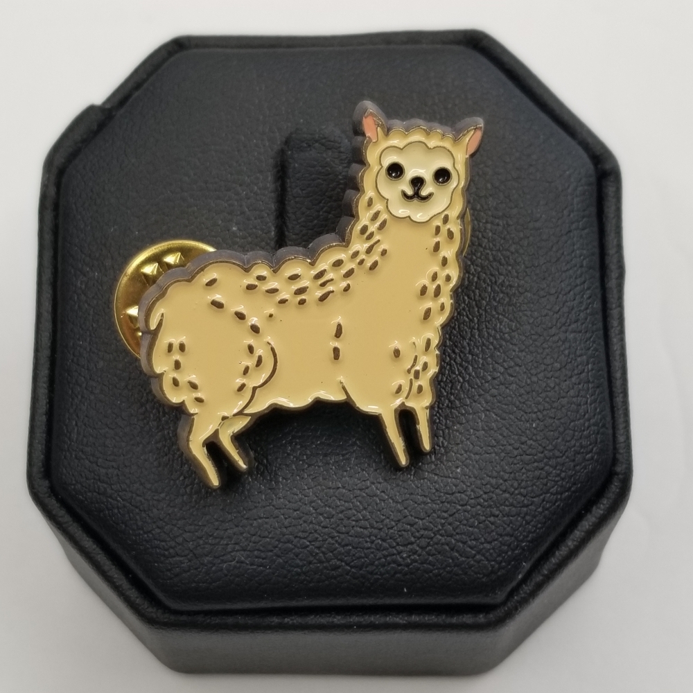 Boy Girl Party Enamel Pin Llama